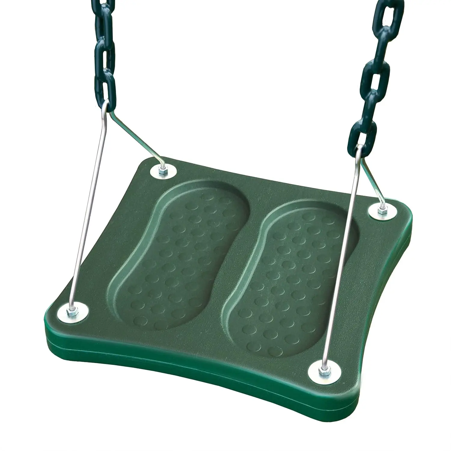 

Stand-Up Swing with 14x14 Base and Coated Chains for Playsets, Green