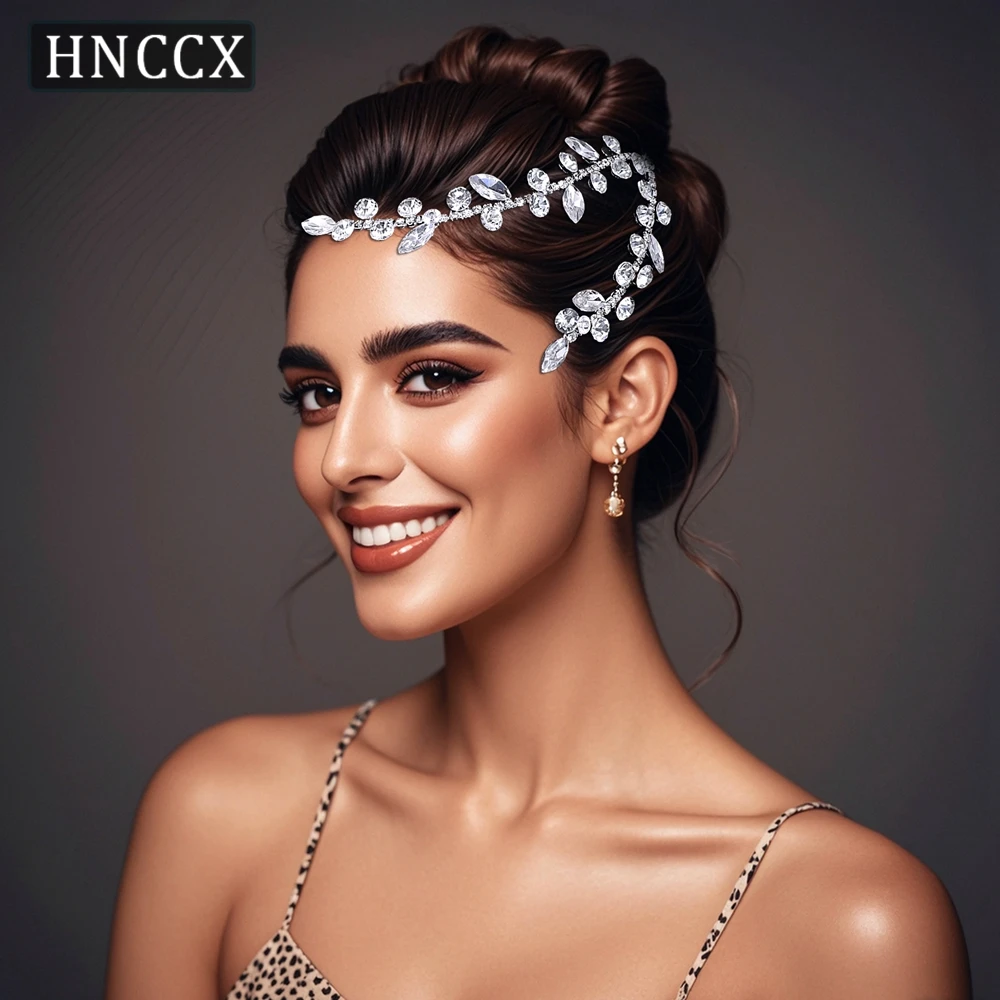 

HNCCX Handmade Rhinestone Headpieces Bride Hair Jewelry Women Wedding Headband Party Bridesmaid Headdress Accessories CP817