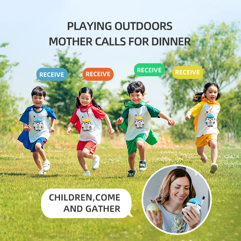 Astronaut Mini Walkie Talkie 1 or 2 Pieces Support 1000m Remote Handheld Electronic Walkie Talkie Toys Outdoor Toy For Children