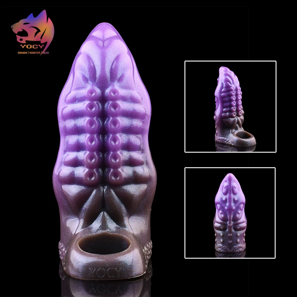 YOCY الأخطبوط اللامسة دسار غمد سيليكون ديك توسيع جهاز مغلق القضيب كم الجنس لعب لمتعة الكبار مثير متجر #1