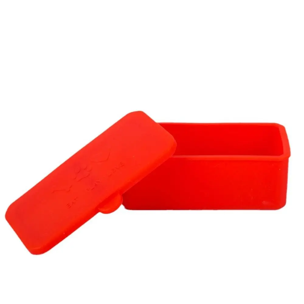 Caja de distribución de alimentos de silicona práctica, color rojo/rosa/púrpura/verde/naranja/azul, vasos para salsa de 2/4 pulgadas, contenedores para aperitivos, 1/3 Uds.