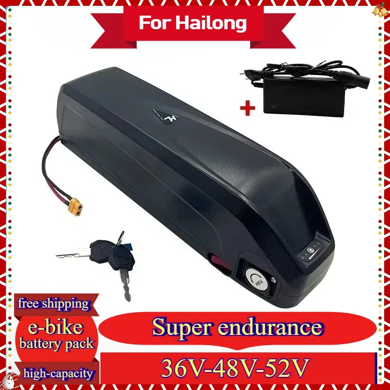 

Electric Bicycle Hailong Battery 36V48V52V USB 18650 BBS03 BBSHD 20Ah 30Ah 40Ah 500W 750W 1000W 1500W Scooter Battery