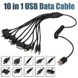 10 in 1 Micro USB Mobile Phone Charger Adapter Plug Usb Data Cable Charging Cable Data Wire Cord for Mobile Phone Universal