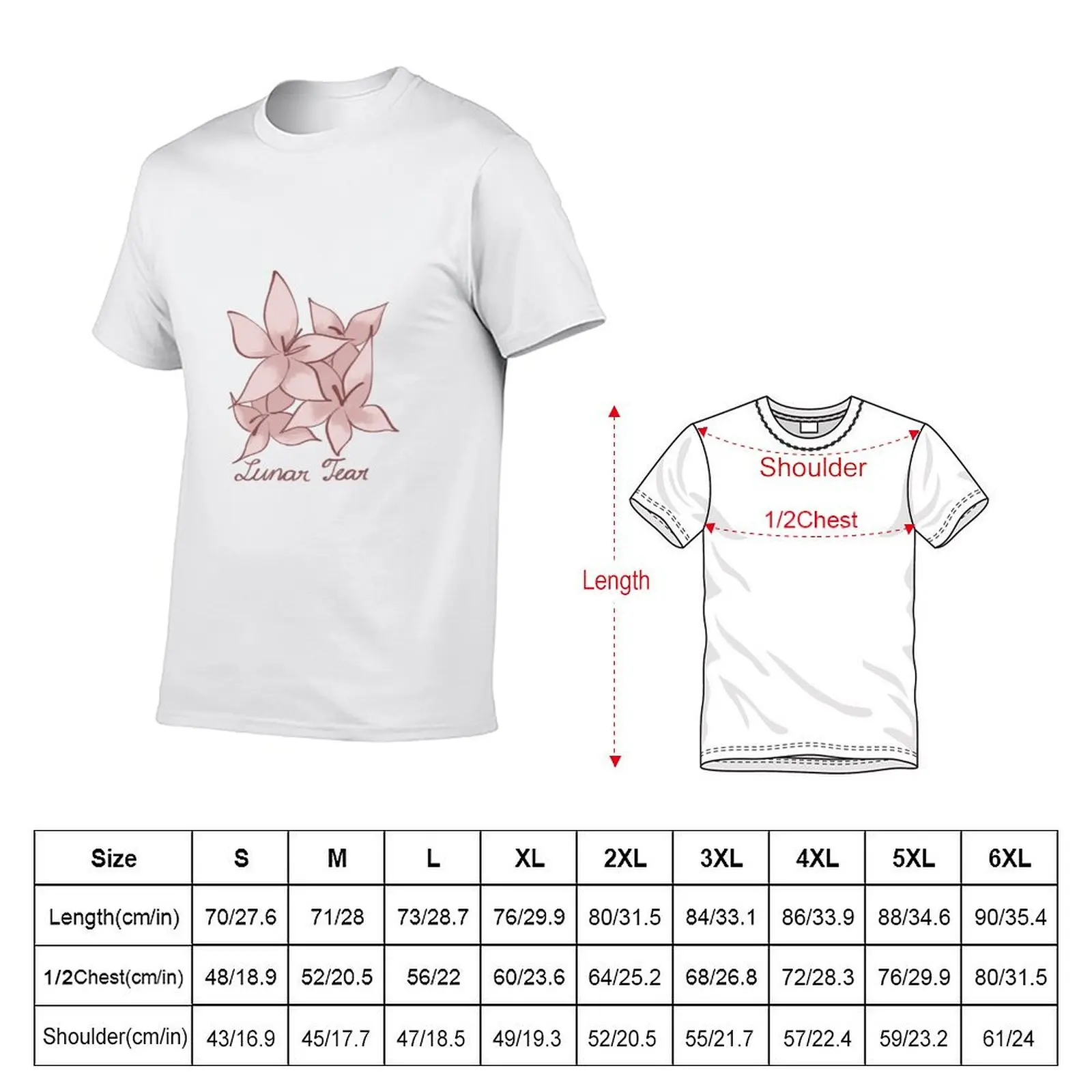 Nier Automata Lunar Tear T-Shirt Holiday Casual Short Sleeve Top