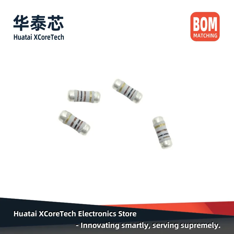 100 PCS SMD MELF Fusível Wirewound Resistores de Precisão (KNP) 0,5 W (1/2 W) 0207 5% 1Ω 2,2Ω 4,7Ω 5,1Ω 10Ω 15Ω 20Ω 22Ω 33Ω 47Ω 100Ω