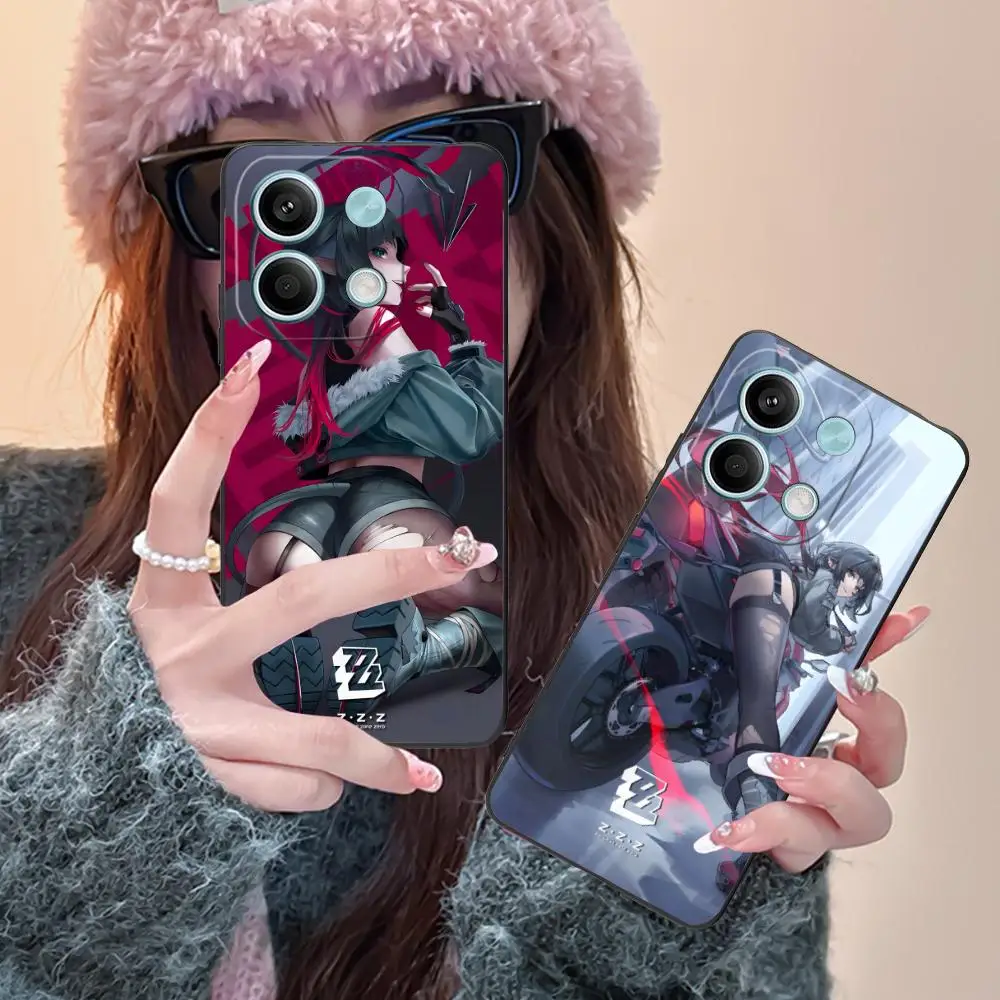 حافظة هاتف Zenless Zone Zero Jane Doe لهاتف Xiaomi Redmi Note 14 13 12 11 A5 3 2 1 Pro Plus 4G 5G غطاء حماية مطبوع ملون #3