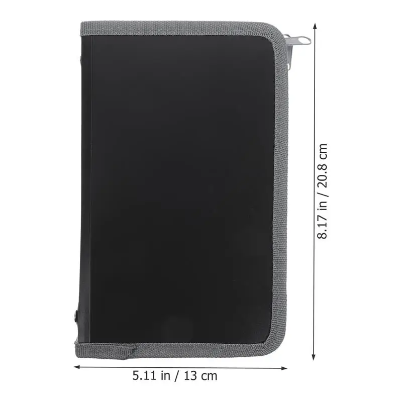 2 Buah Pengatur File Kecil Folder File Akordeon Pengatur Tanda Terima Folder Akordeon File Kantor Mini Memperluas Folder File Ritsleting