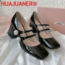 Brand High Heels Women Lolita Mary Janes Shoes 2023 Autumn New Fashion Party Pumps Chunky Sandals Ladies Wedding Oxford Shoes