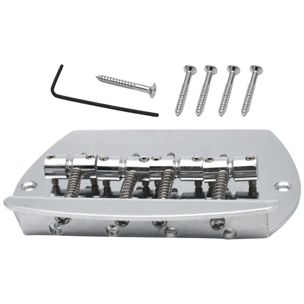 

Metal Saddle Tailpiece for Electric Guitar Bass Durable Lightweight Replacement Parts Bridge Accessories Musical Instruments