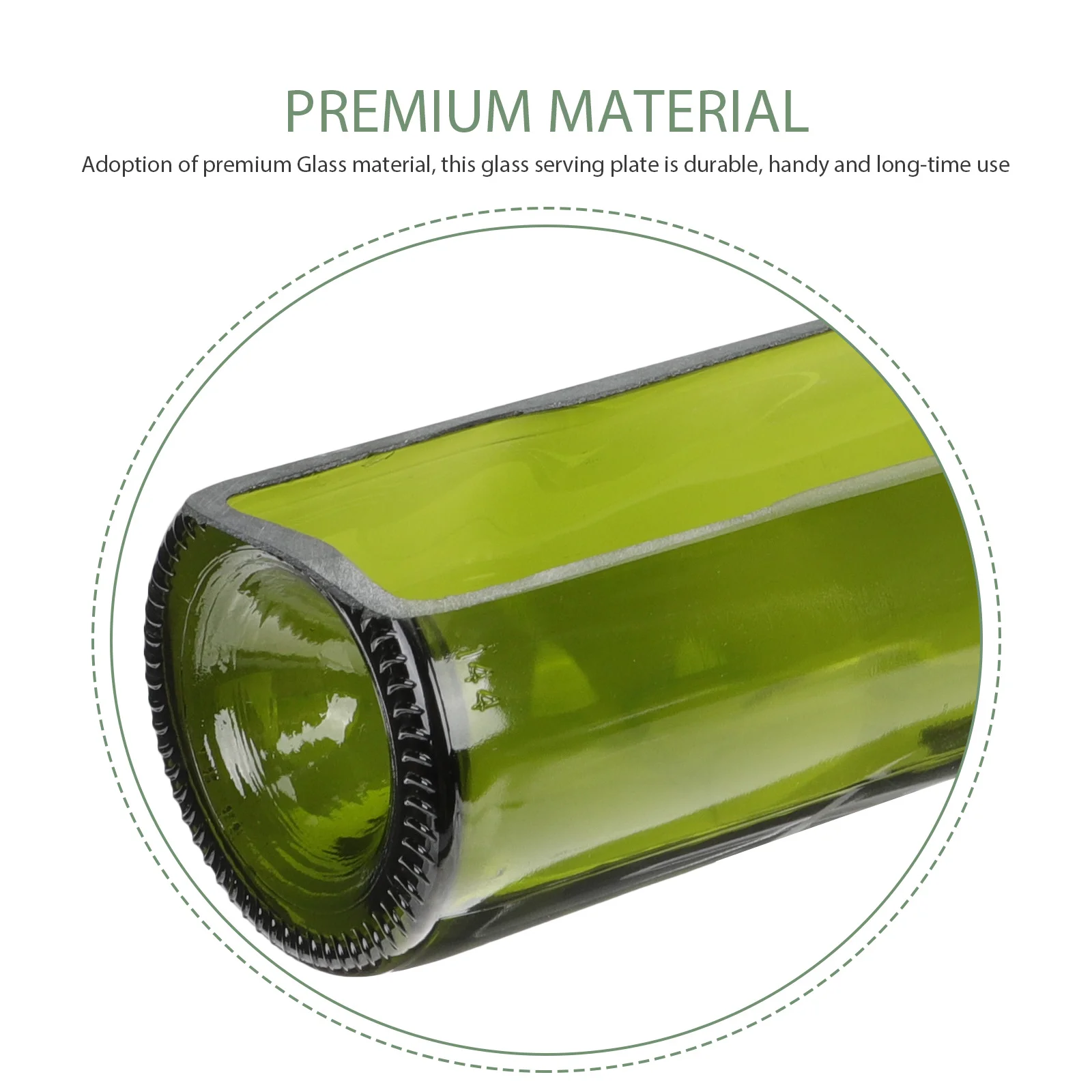 

Glass Serving Plate Premium Clear Glass Salad Dessert Snack Food Tray for Home Restaurant Bar Ktv Dining Table Decor