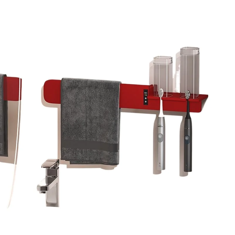 رف المناشف الكهربائية، رف تجفيف التدفئة المنزلية للحمام، لوح عريض للحمام الذكي