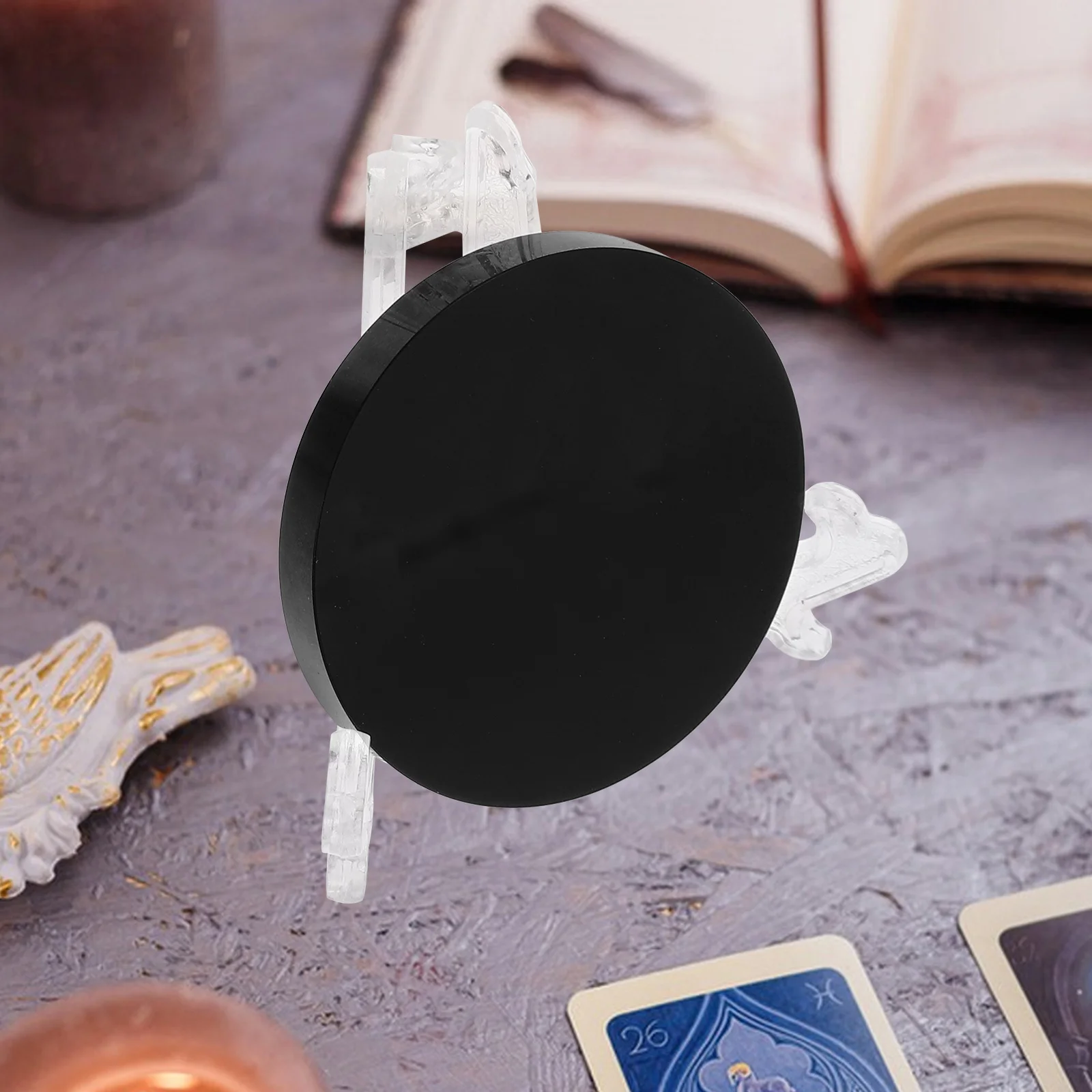 Obsidian Divining Mirror Table Centerpieces for Dining Room Divination Board Coasters