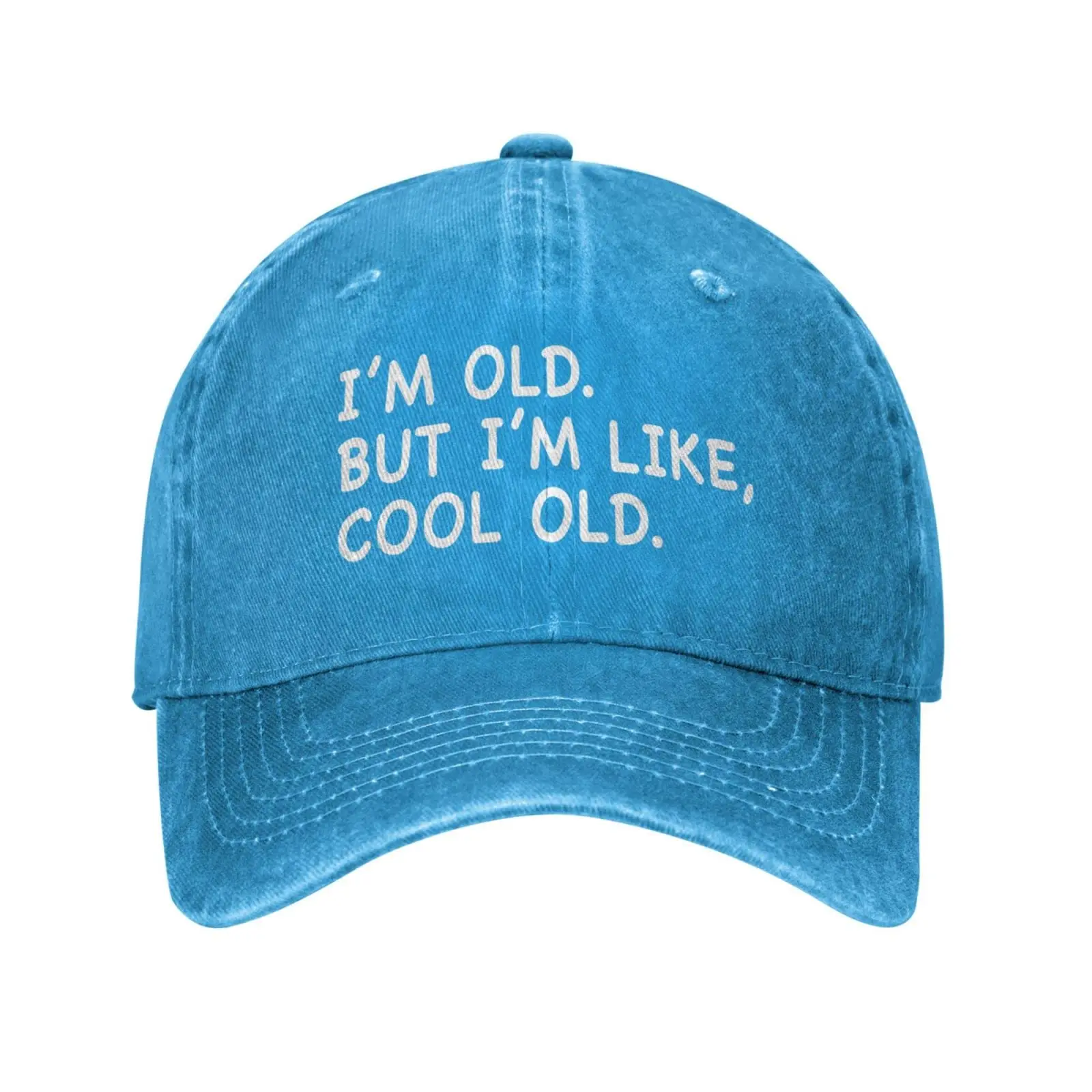 

I'm Old But I'm Like Cool Old Hat Women's Baseball Hats Casual Everyday Wear Vintage Wash Caps