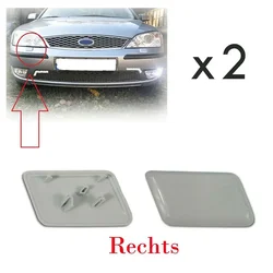 2pcs Headlight Washer Wire Cover JET Cap Nozzle Covers For FORD For MONDEO MK3 2000-07 #1S71-13L019-AE 1S71-13L018-AE