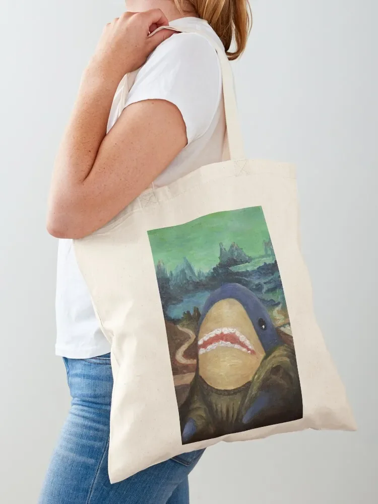 

The BLAHAJoconde Tote Bag bag for beach cute pouch bag bags woman 2025 reusable shopping