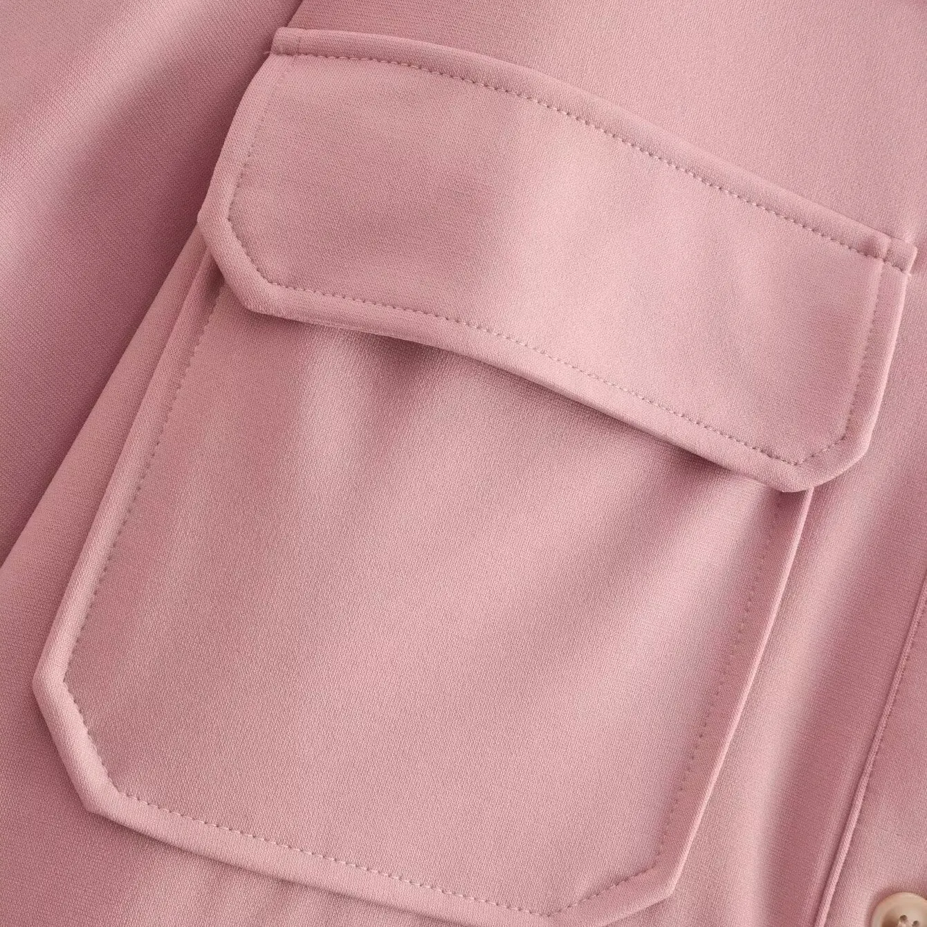 JNLEAOG Autunno New Faion Casual Cappotto in puro colore Colletto alla coreana Design versatile Fibra di poliestere Lungo Sve Girls irt