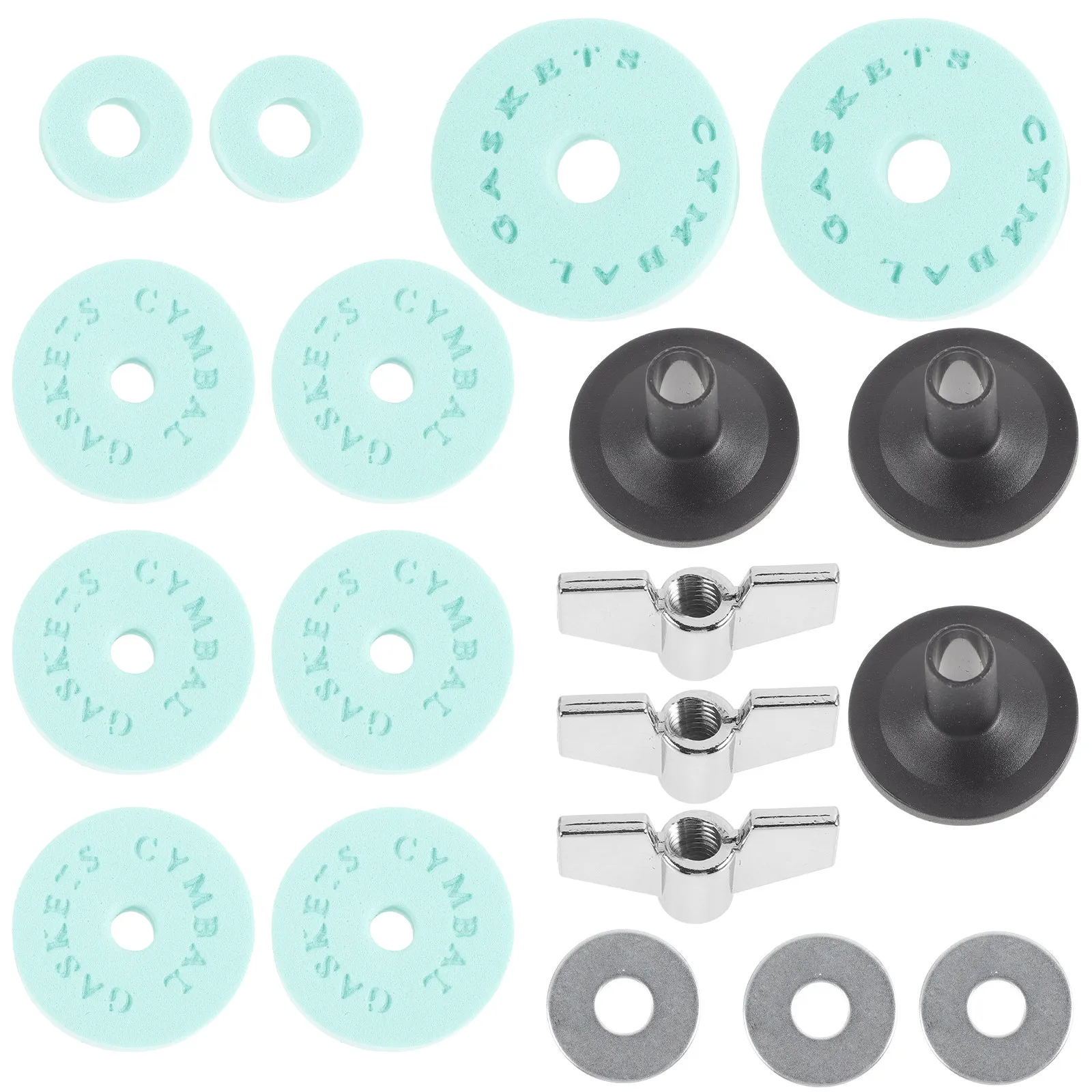 

1Set Drum Accessories Eva Cotton Pads Cymbal Stand Tube Clutch Washer Drum Set Parts Hi Hat Cymbals Supplies Clutch Gasket