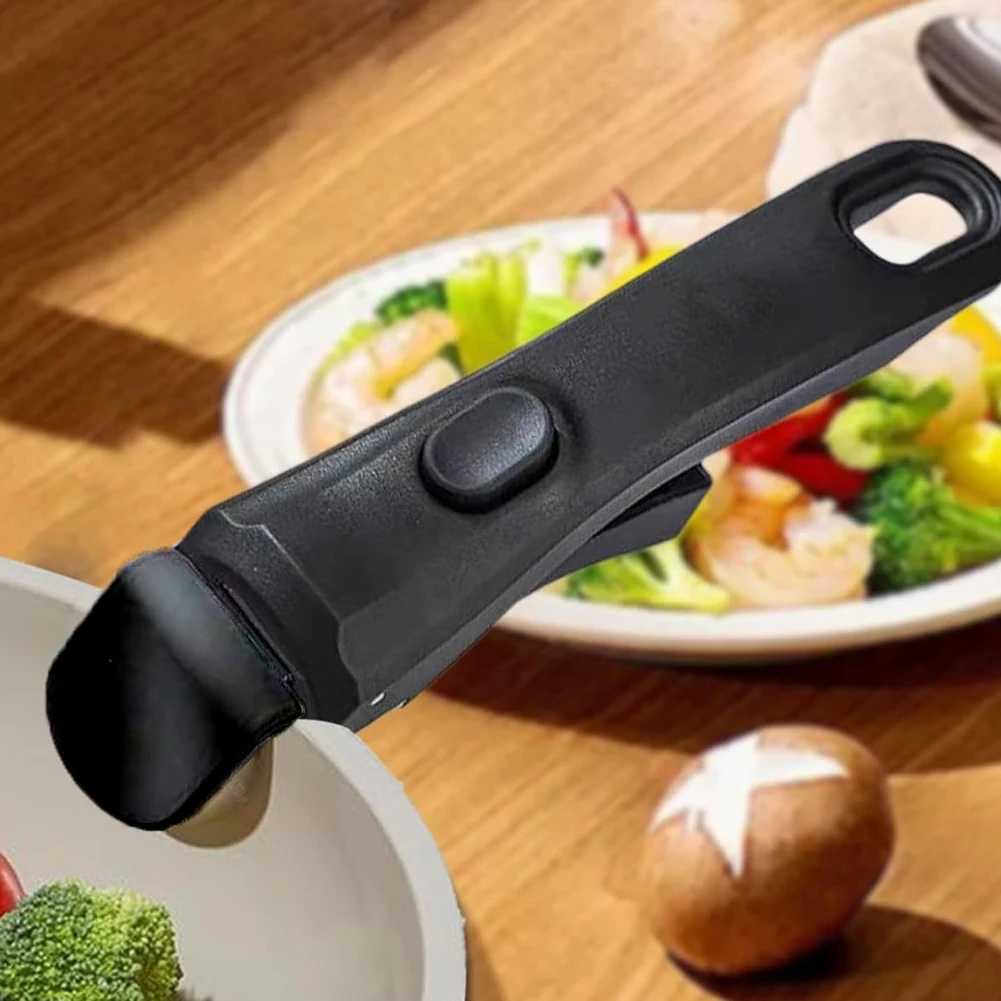 Detachable Pan Handle Ergonomic Anti-Slip All Purpose Cookware Handle Anti Scalding Pot Gripper Frying Pan Replace Handle Grip