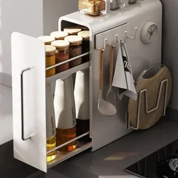 Cream Wind Dust Mug Storage Shelves Pull Metal Cup Holder Home Kitchen Coffee Capsule Drawer Organizer Compact Design