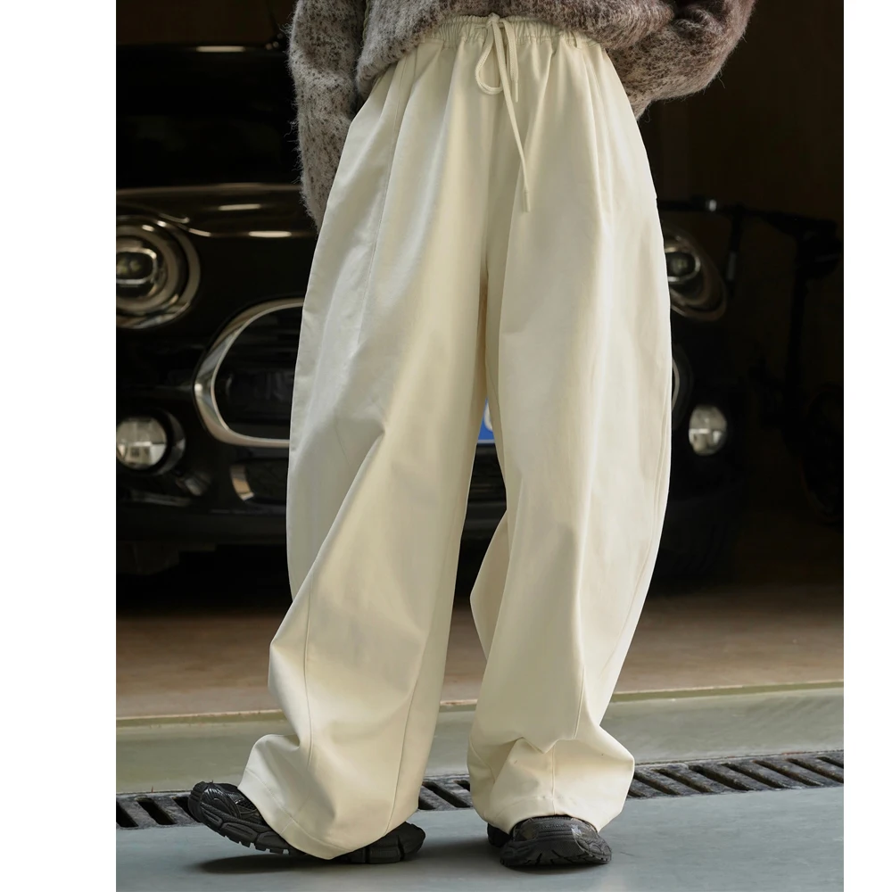 2025 Women Spring Fashion Big Wide Leg Pants High Waist Long Wide Pants Fashion Clothes Pants Female Trousers