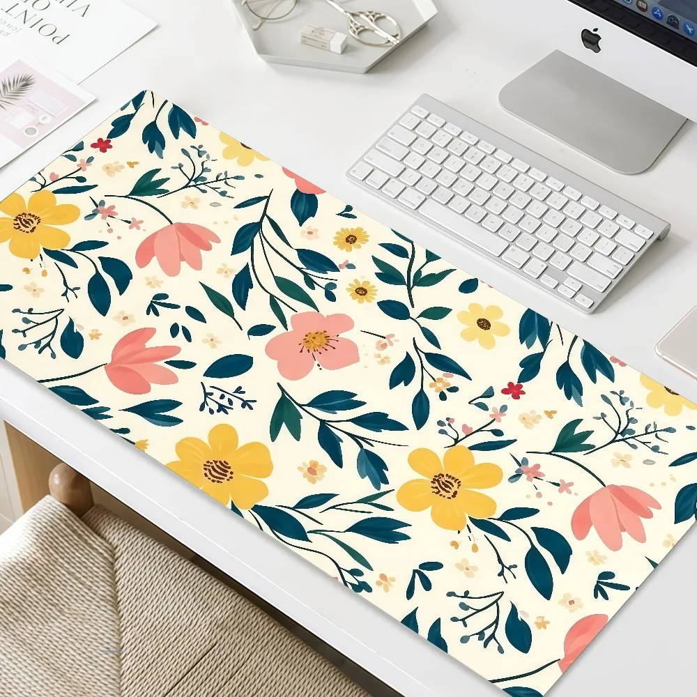 Mouse Pad MousePad Plant Non-slip Lockedge Office Student Green Botanical Gaming Thickened Floral Large Writing Pad Cushion