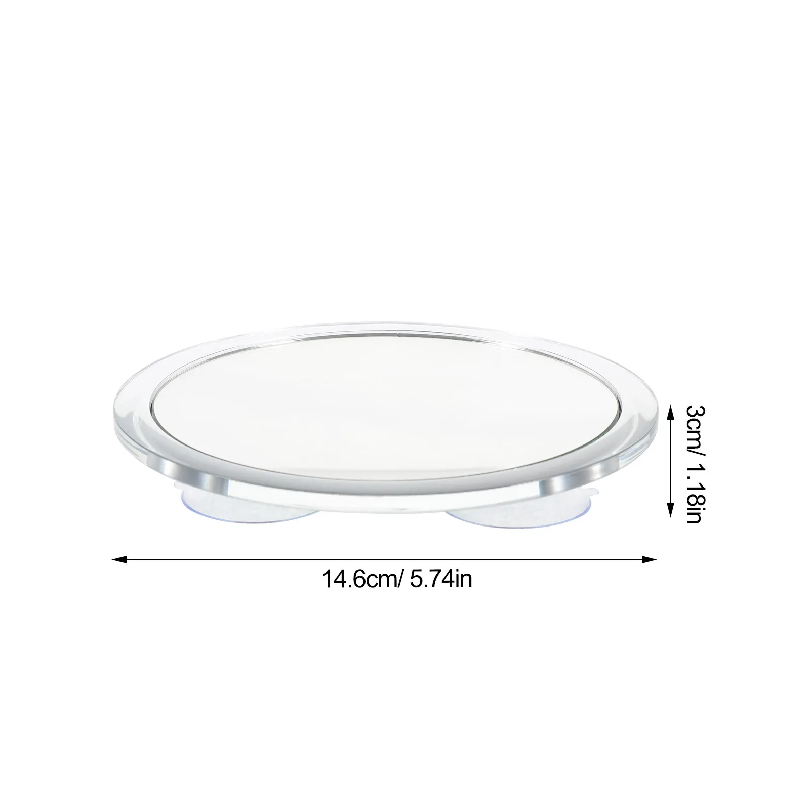 مرآة تكبير عالية الوضوح، كوب شفط، تركيب آمن، تفاصيل واضحة، مرآة مكبرة للمكياج والحواجب #5