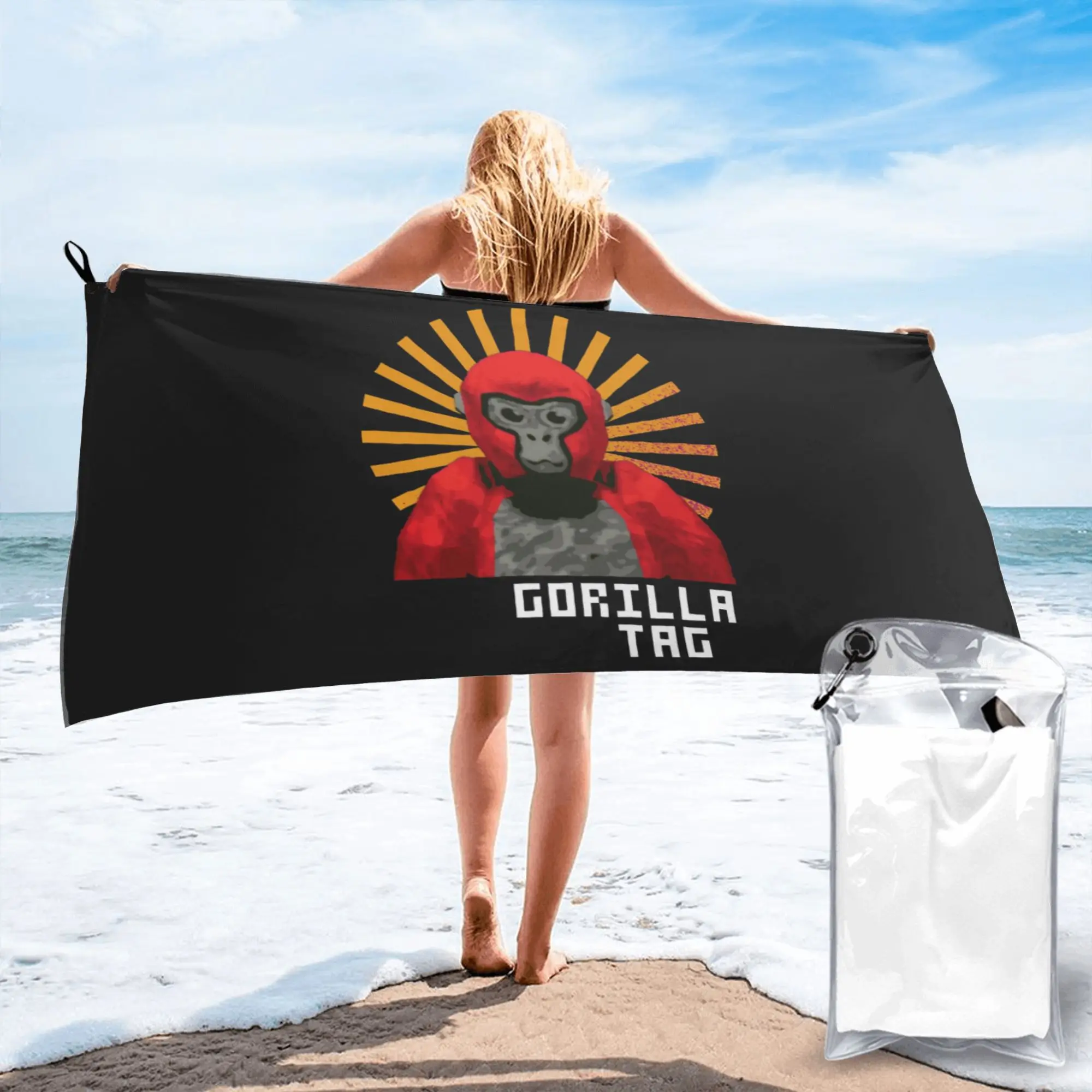 Gorilla Tag Pfp Maker Gorilla Tag Red Gorilla Beach Towel Soft Microfiber Quick Dry Absorbent Quick Towels For Pool
