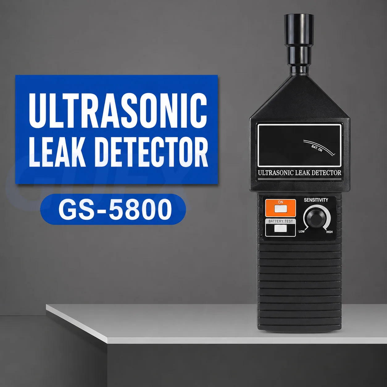 Ultrasonic Leak Detector 20-100KHz Transmitter Reliable Detection Gas Liquid Leakage Monitor Air Gas Leakage Meter