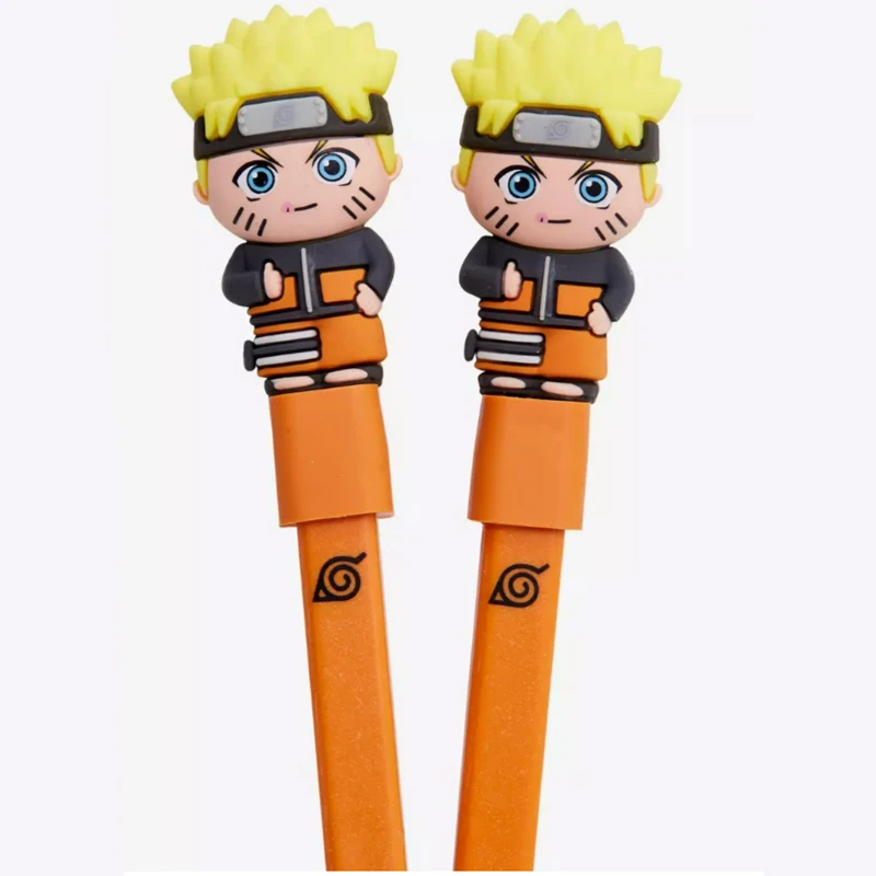 Naruto Anime Chopsticks Tableware Reusable Chopsticks Dishwasher Washable Food Grade Chopsticks Kids Non Slip Food Sticks Gift