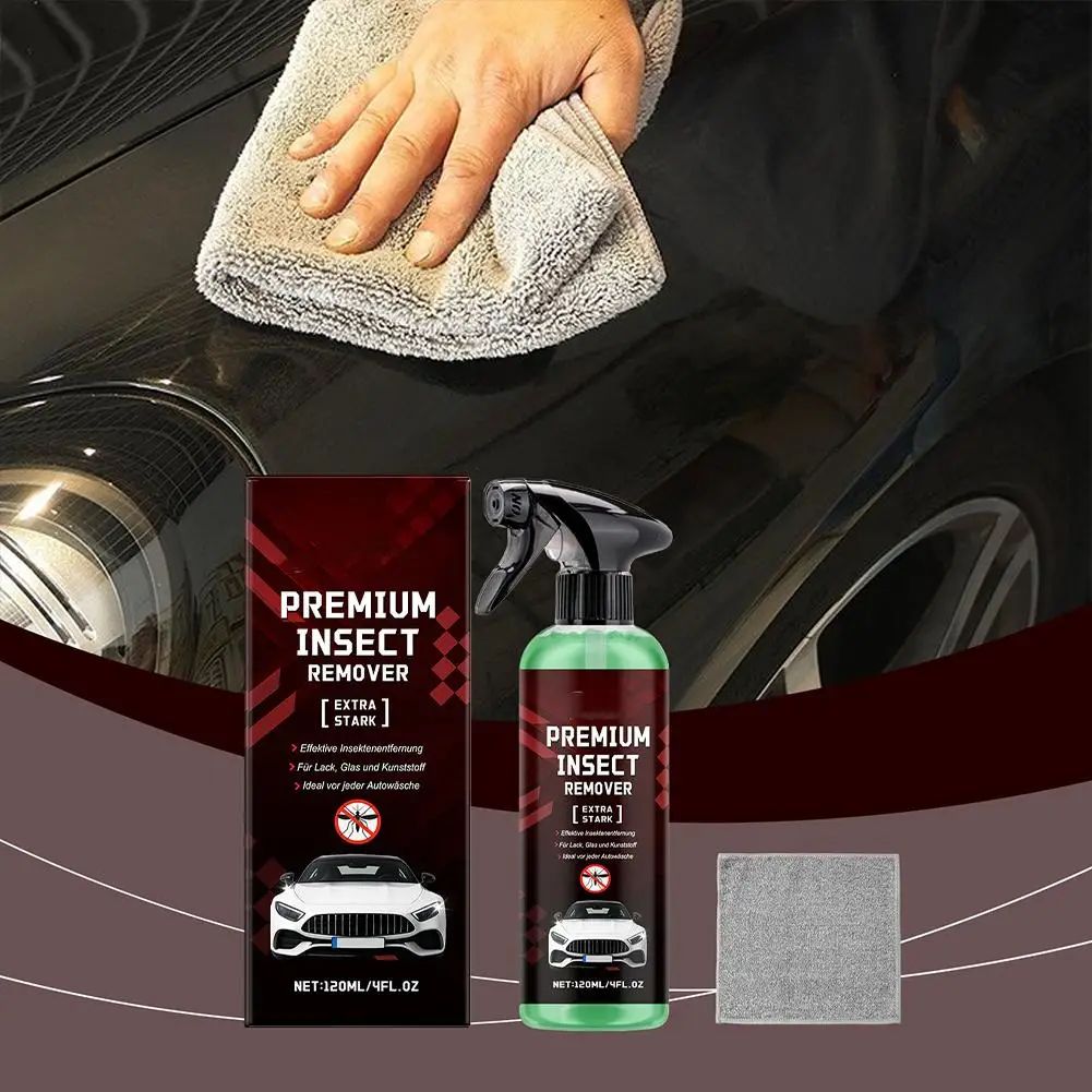 

1PC Car Shellac Cleaner Set Flying Insect Stains on Car Surface Supplies Front Cleaning of The The Paint D5W5