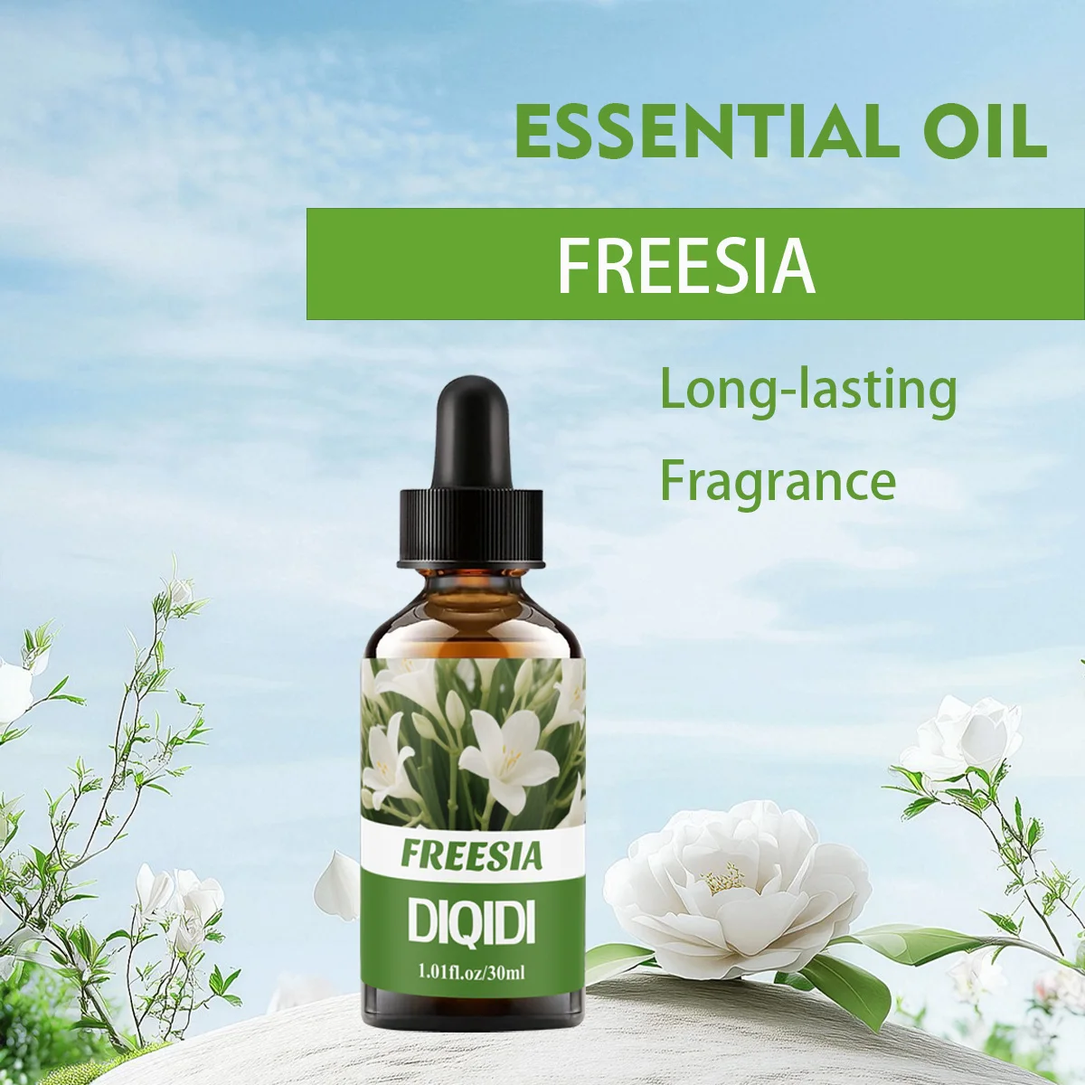30 مللي زيت فريزيا العطري، زيت عطري للعلاج العطري، زيت أساسي للعلاج العطري، زيت أساسي نقي، خلايا متعددة الوظائف