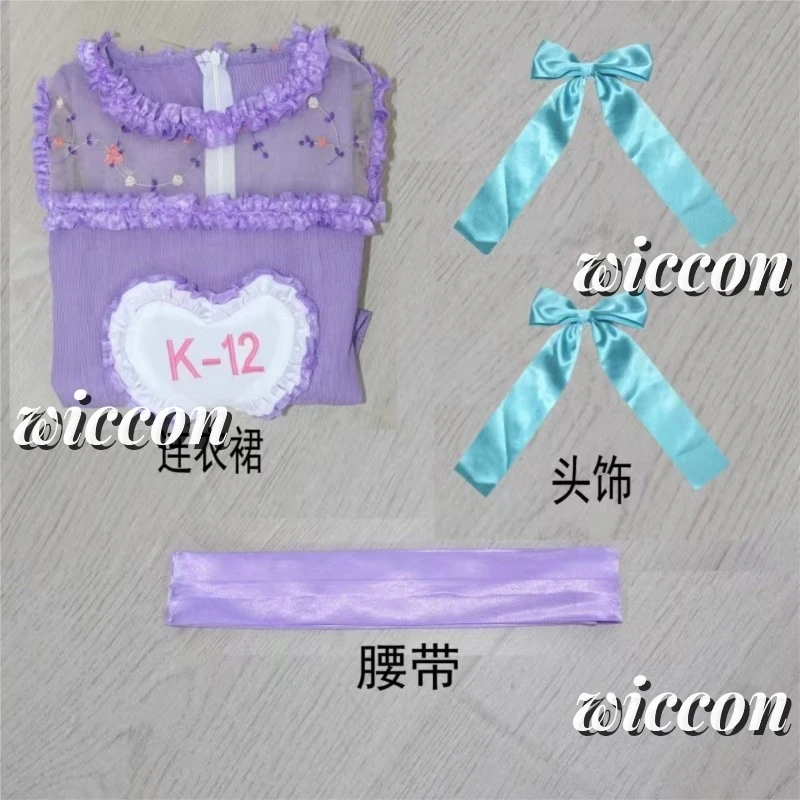 

Костюм для косплея Женский, полный комплект из розового фиолетового платья, костюм для женщин, одежда для Хэллоуина, карнавала, детской одежды для ролевых игр