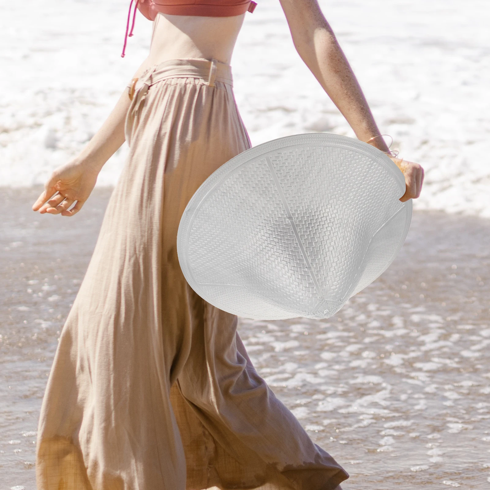 

Plastic Cosplay Hat For Party Stage Performance Chinese Style Anti-Rain Sun Protection Lightweight Comfortable Adult Size Fits