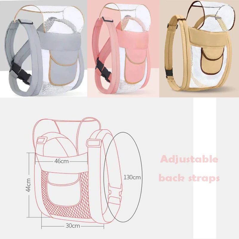 Baby Carrier Wrap Newborn Luxury Baby Sling Wrap Dual Use Infant Baby Carrier Waist Cotton Mesh Baby Carrier Strap 3-36M