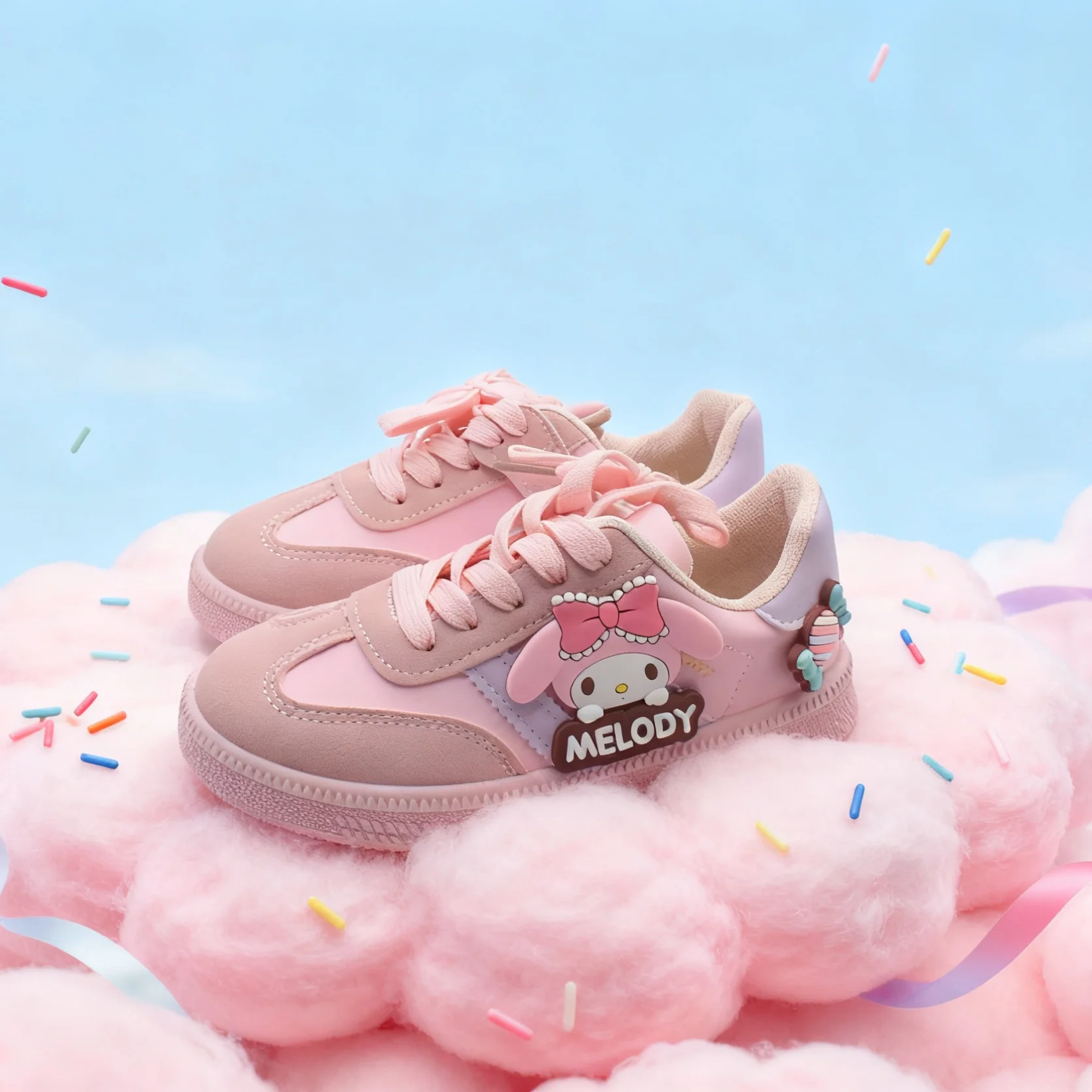 

Детская повседневная обувь, милые кроссовки для девочек, спортивная обувь с героями мультфильмов для мальчиков, детская розовая обувь на нескользящей мягкой подошве, размер 26-37