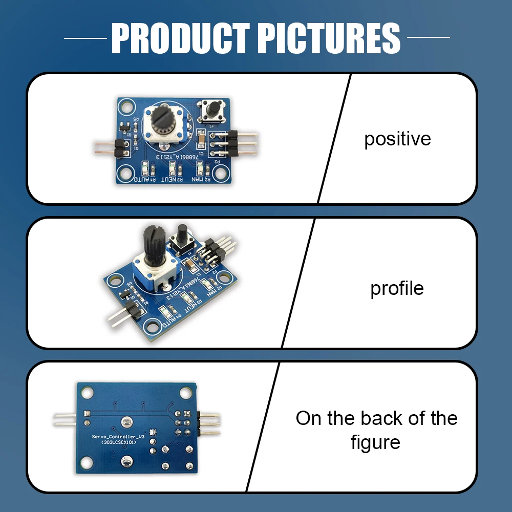 Servo Controller Steering Gear Tester Module 5V with Rotating Potentiometer Switch Three Control Modes