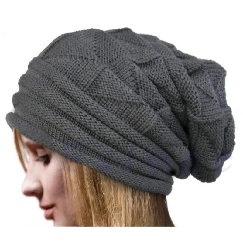 Jednokolorowa dzianinowa czapka Baggy Beanie Oversized Spring Street Trend Mężczyźni i kobiety Fugees Hip Hop Hat Prosta wszechstronna czapka bez ronda