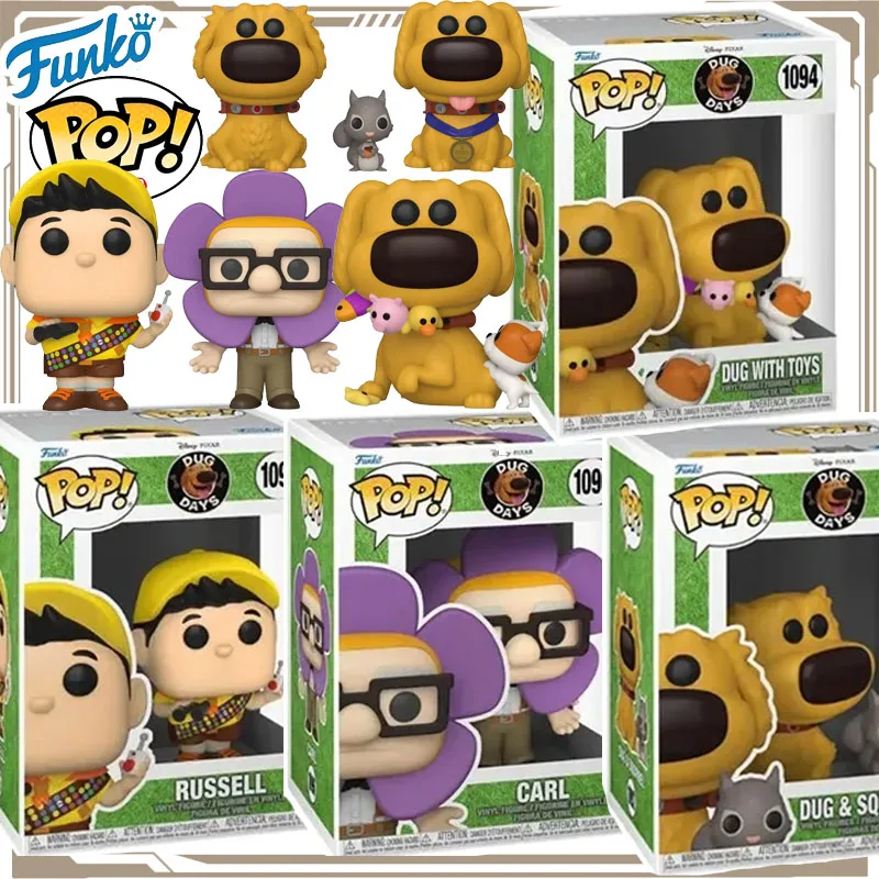 

In Stock Funko Pop Original UP Dug Days Anime Puppy Figure Nanny Doby Action Figure Toys for Boys Girls Kids Gift Collectible