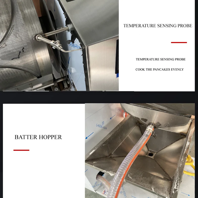 آلة الفطائر الأوتوماتيكية آلة فطيرة صغيرة آلة كعكة البط المحمصة صف واحد ومزدوج