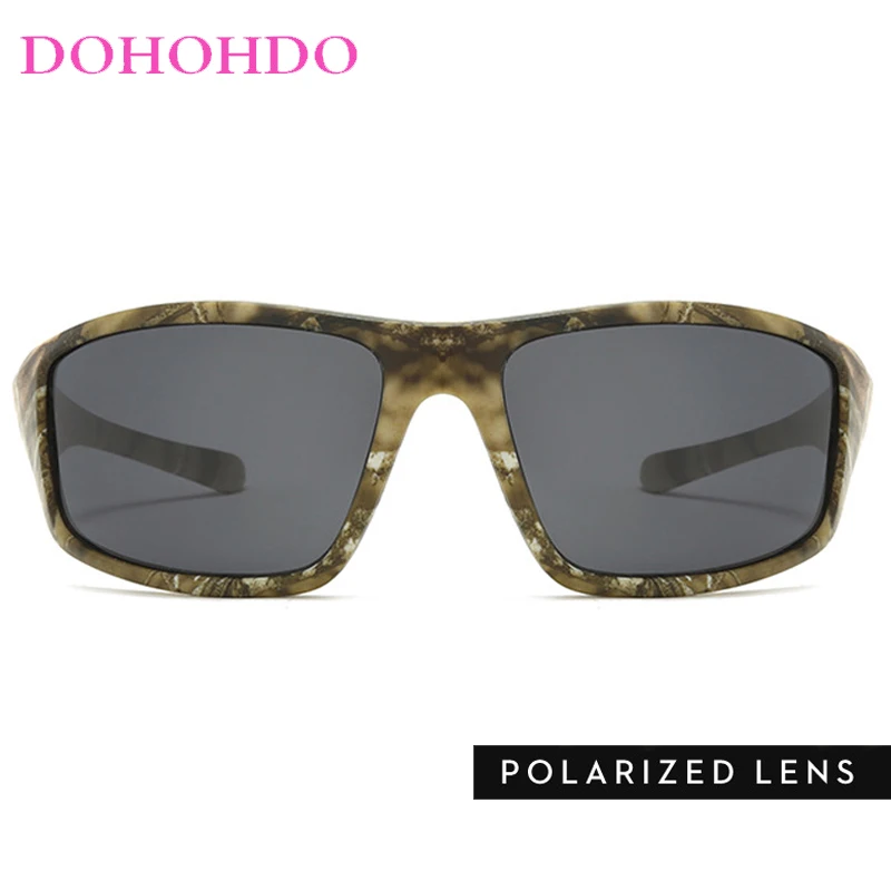 العلامة التجارية مصمم التمويه الاستقطاب للرؤية الليلية النظارات الشمسية الرجال UV400 الرياضة في الهواء الطلق المضادة للوهج النساء مكبرة نظارات القيادة