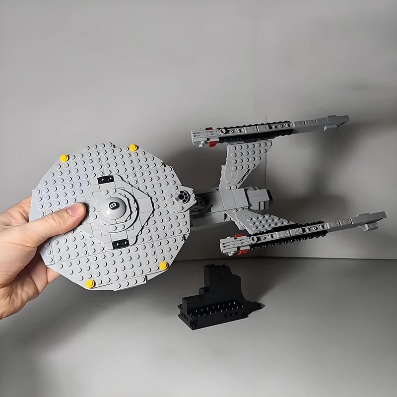 

НОВЫЙ MOC Starship Series Space Trek Enterprise NCC-1701, космический корабль, строительные блоки, кирпичи из фильма, модель игрушки, подарки на день рождения для детей
