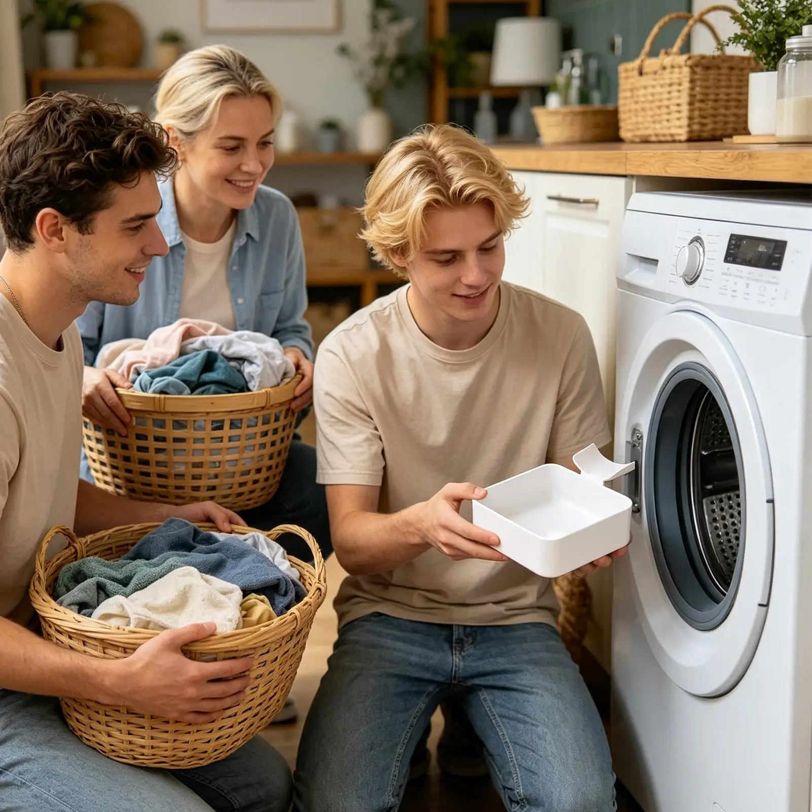 Water Catch Tray Washer Drain Pan Leak-Proof Tight Fit Easy Install Front Load Washer For Basement Apartment Mobile Home Garage