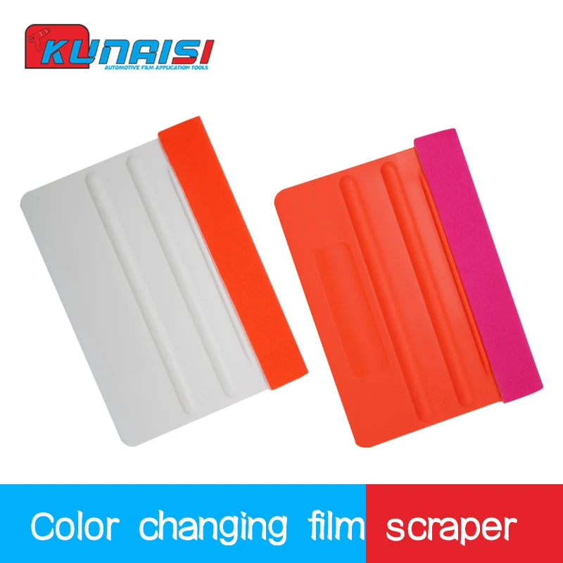 Car Film Wrap Tool Squeegee Vinyl Wrapping Spatula Window Film Scraper Cutter Color Change Film Scraper With Cloth Flannel