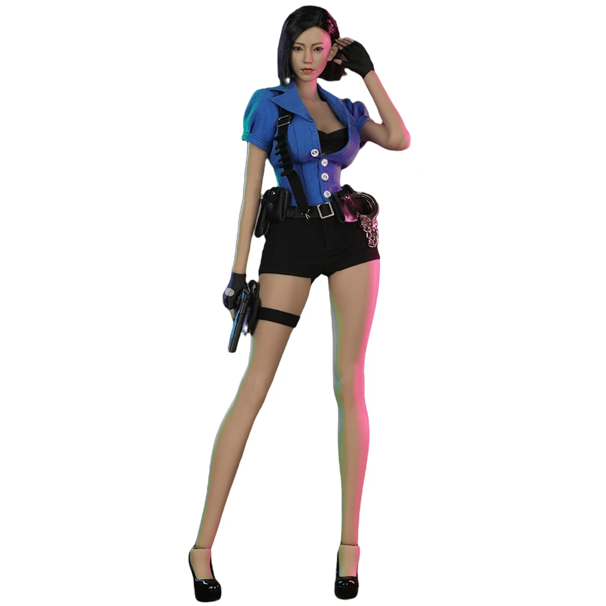 

HiPlay JIAOUDOLL 1/6 Scale 12" Female Policewoman Uniform Suit Western Style JO24X-06D Blue Color Age 15+