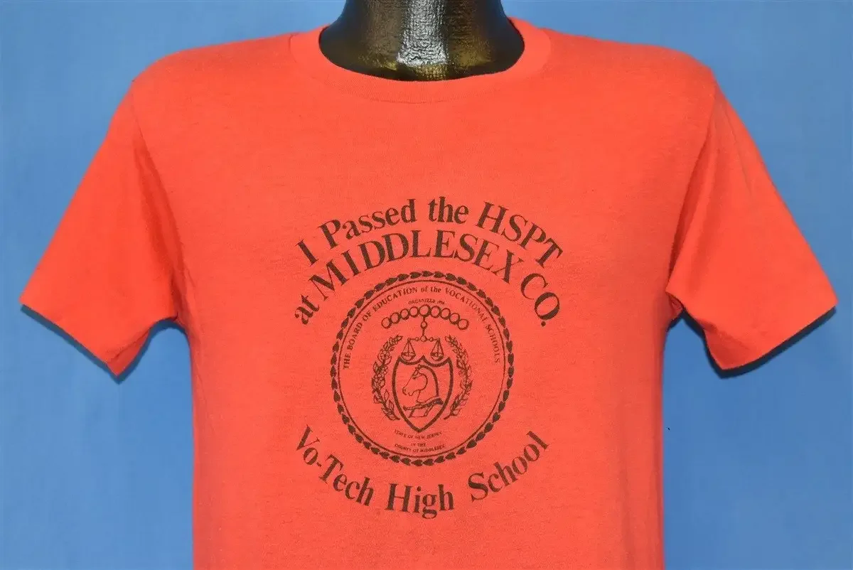70s Middlesex Vo Tech High School T Shirt Small