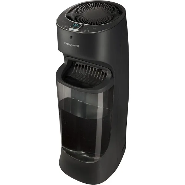 

Honeywell Top Fill Tower Humidifier, Digital Humidistat, Black – Cool Mist Humidifier for Bedroom, Home or Office