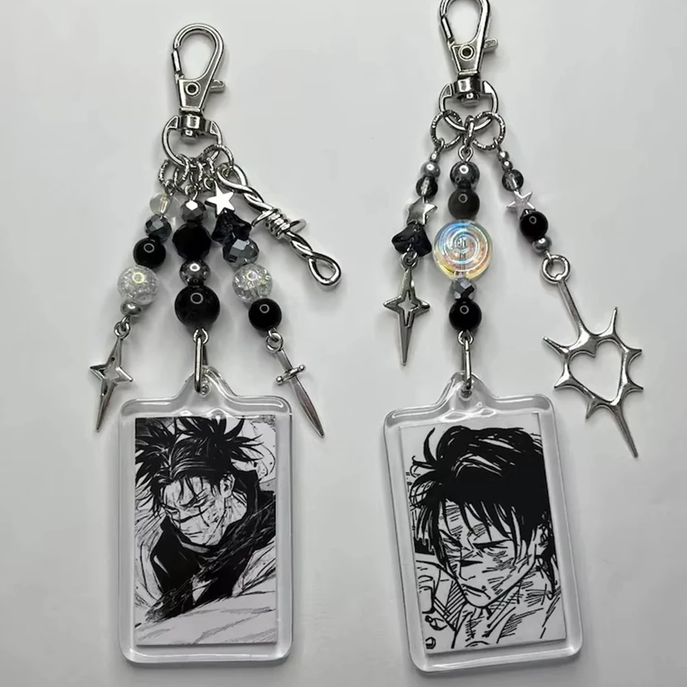 Llaveros simples de Choso, accesorios de Cosplay periféricos de animación bonitos, llavero Y2K hecho a mano, regalos de joyería