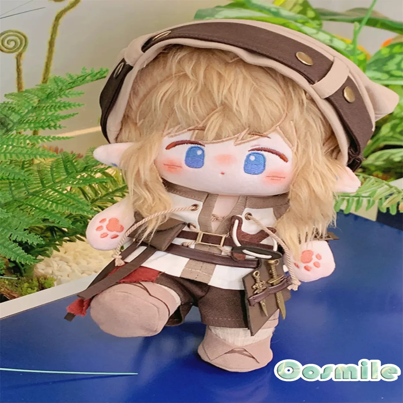 No attributes Link Fairy Tale Hunter Warrior Brave Costume Stuffed Plushie 20cm Doll Accessories Doll's Clothes