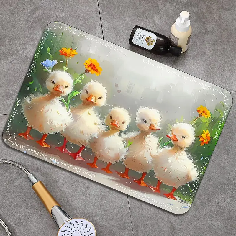 سجادة أرضية ناعمة ماصة لباب الحمام، سجادة أرضية المرحاض سريعة الجفاف، سجادة أرضية المرحاض غير قابلة للانزلاق #5