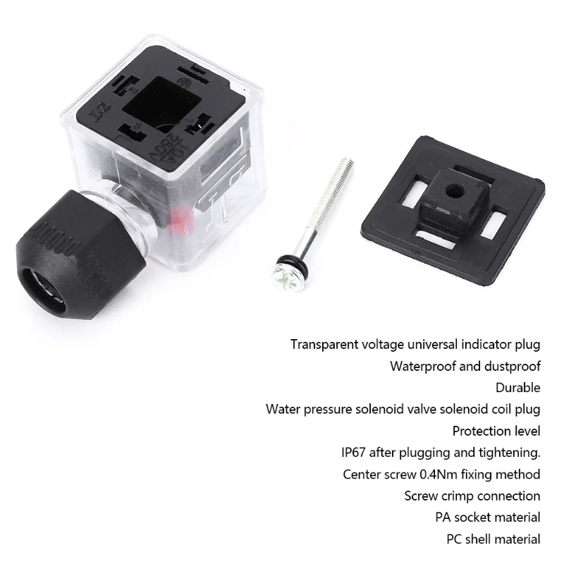 

5PCs Electromagnetic coil plug, relay junction box, light waterproof(12V )